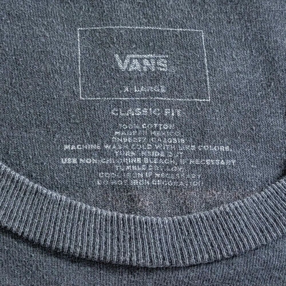 Vans T-Shirt Mens XL - 2XL Black Short Sleeve Off The Wall Skateboarding Tee - Picture 10 of 10